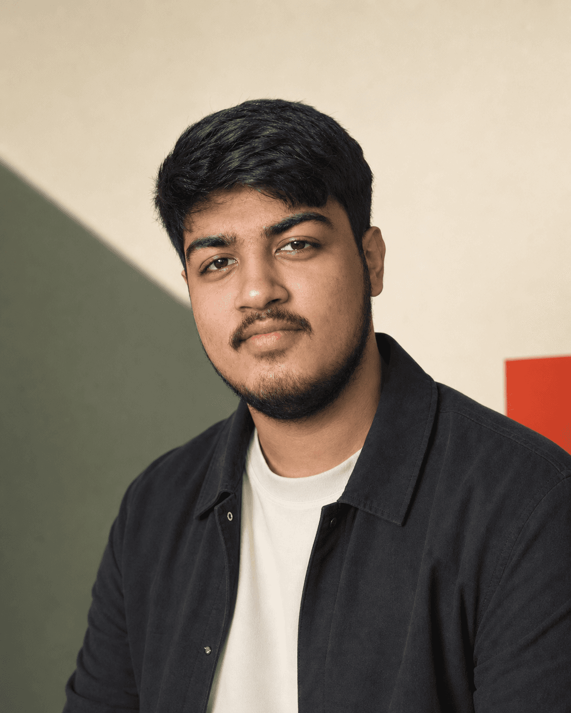 AI-assisted editorial portrait of Akshat Tiwari